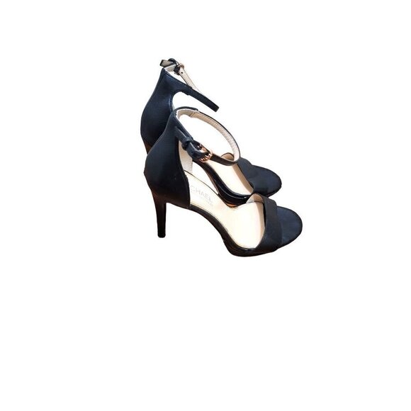 Michael by Michael shannon sascha Black faux Leather Ladies Heels With Buckle - Picture 2 of 13